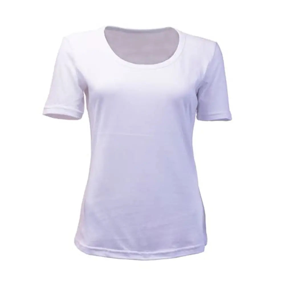Women's Classic White Scoop Neck Tee